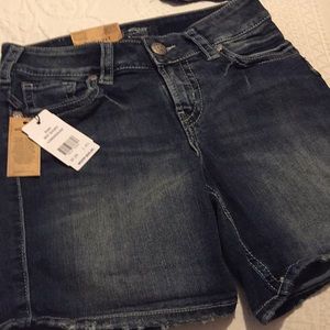 Silver Suki-Fit Jean Shorts